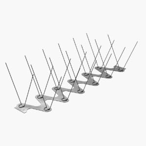 5 Feet Fly-Bye Wide Spikes 100% Stainless Steel! No Plastic Parts.