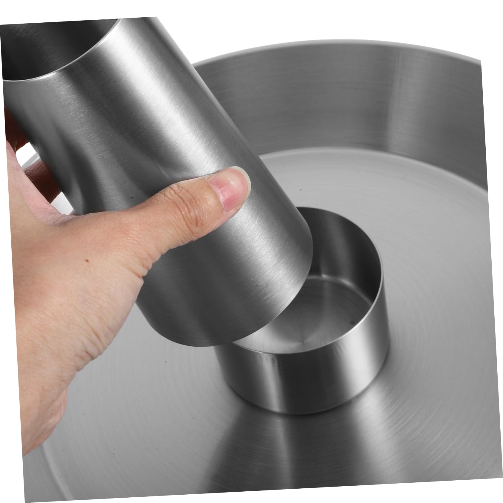 PRETYZOOM Supporto Verticale per Pollo Arrosto in Acciaio Inox per Grill | Colore Argento, Facile da Pulire, Struttura Rimovibile a Cono, Adatto anche Tacchino