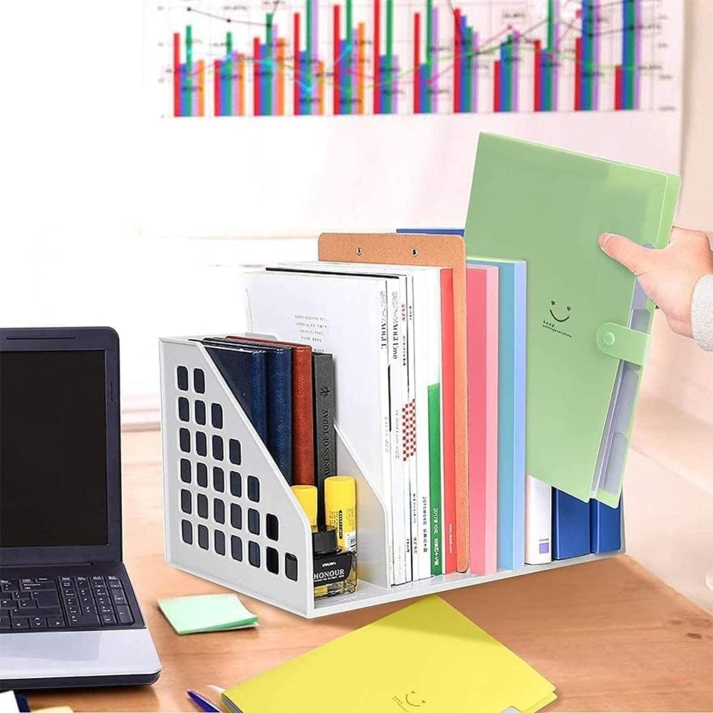 6 Pochettes Extensibles A4 Multicolores - Organiseur Documents Bureau 5 Compartiments Imperméable