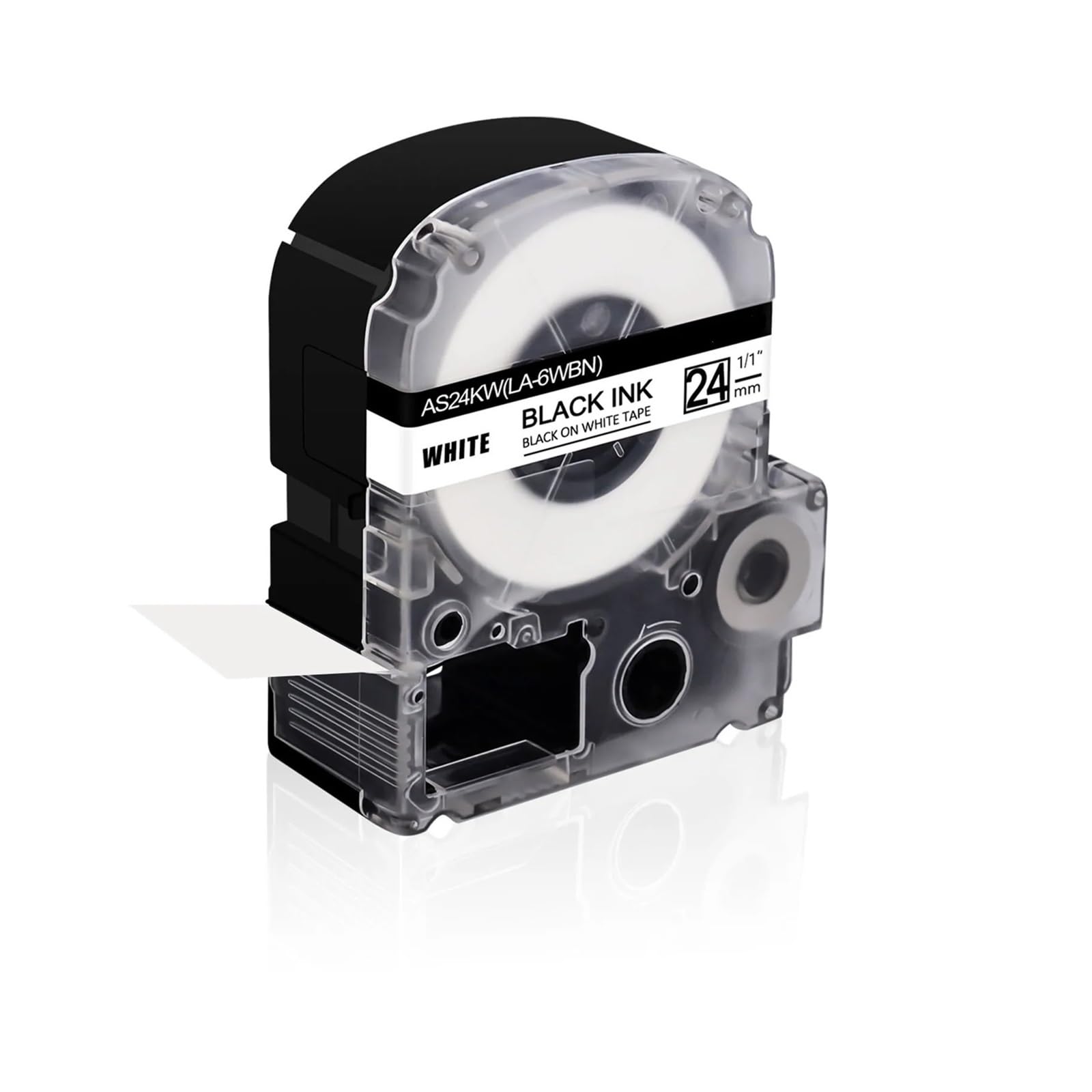 5pcs Nastro For Etichette Da 24 Mm X 8 M Compatibile Con Epson AS24KW