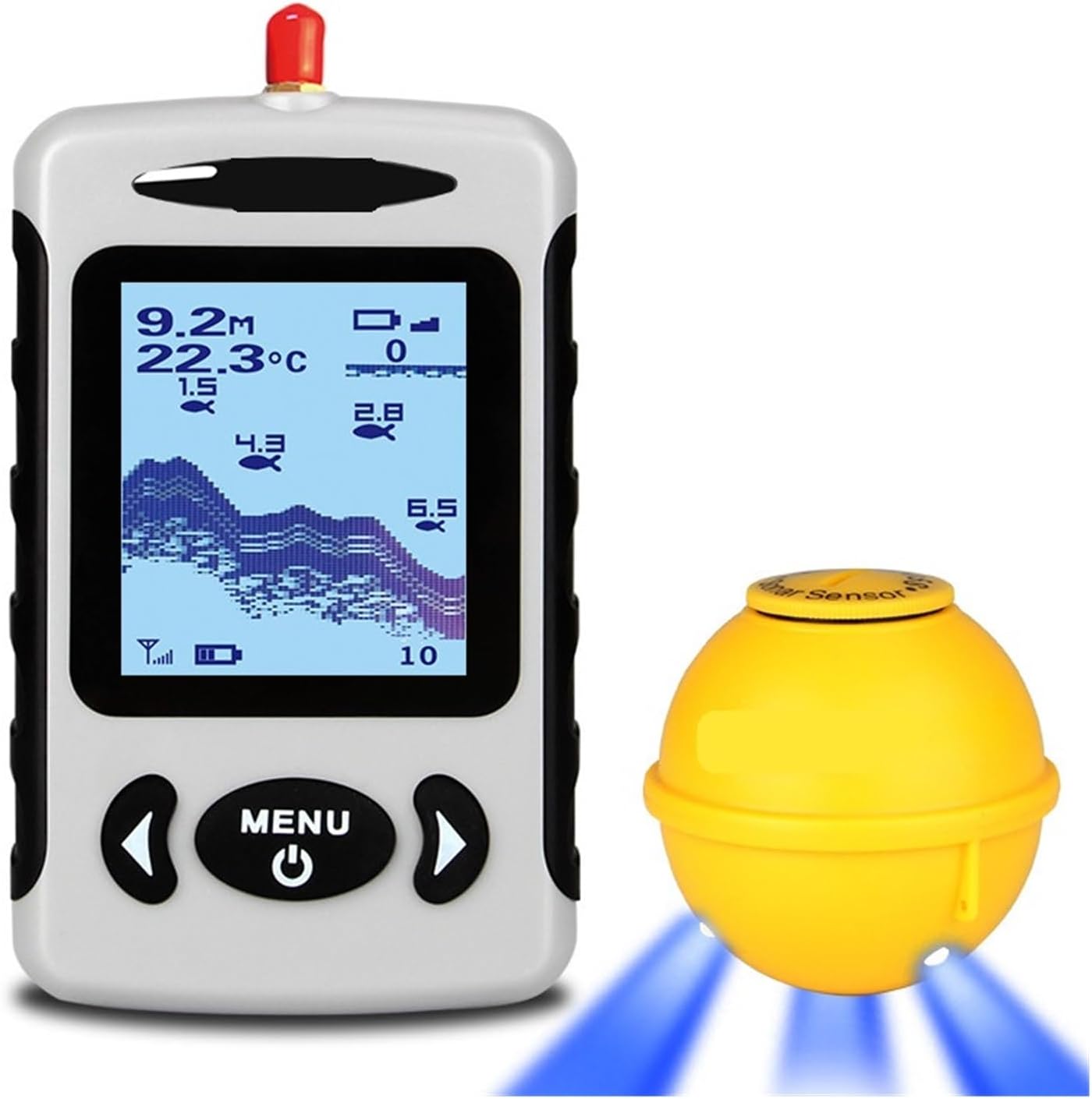 FFW718LA Wireless Portable Fish Finder sensor with blue light