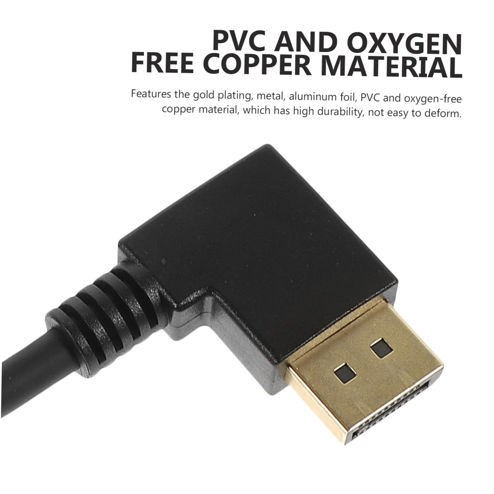 GREENADSCAPE Male to Female Displayport Extension Cable Adapter for Gaming Monitors Laptops Stable Signal Transmission Easy to Install Compatible Various Devices Right Angle Design