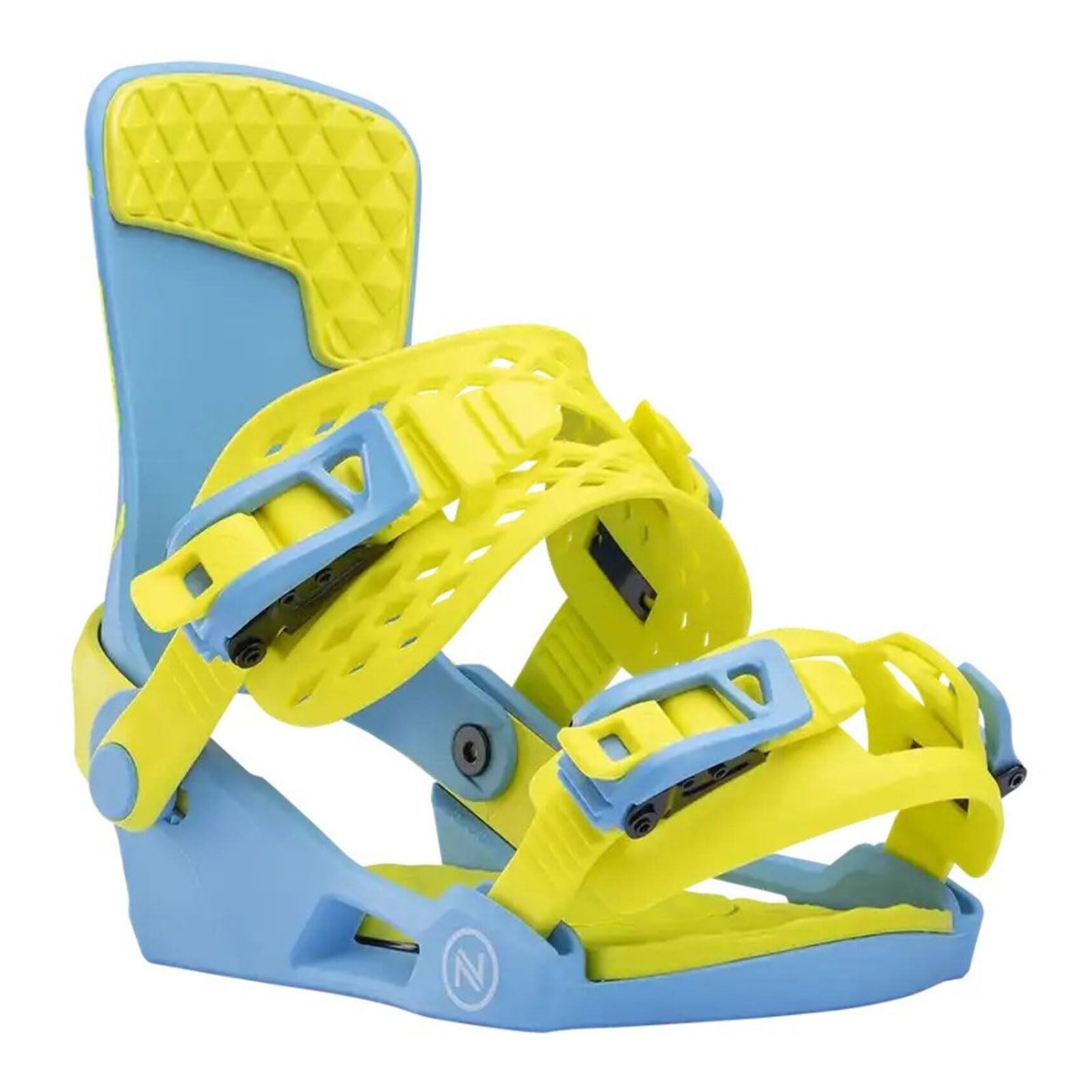 Fixations de Snowboard Nidecker Ollie Scamp - Fixations légères pour Jeunes avec Support Souple
