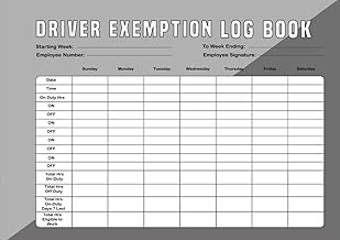 DEIVER EXEMPTION LOG BOOK