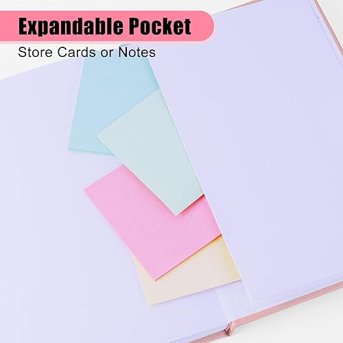 Miniatura 5 de Cuadernos rayados, cuaderno de 160 páginas para trabajar, 5.7 x 8 pulgadas, papel de 100 GSM, diarios de tapa dura de colores pastel (rubor)