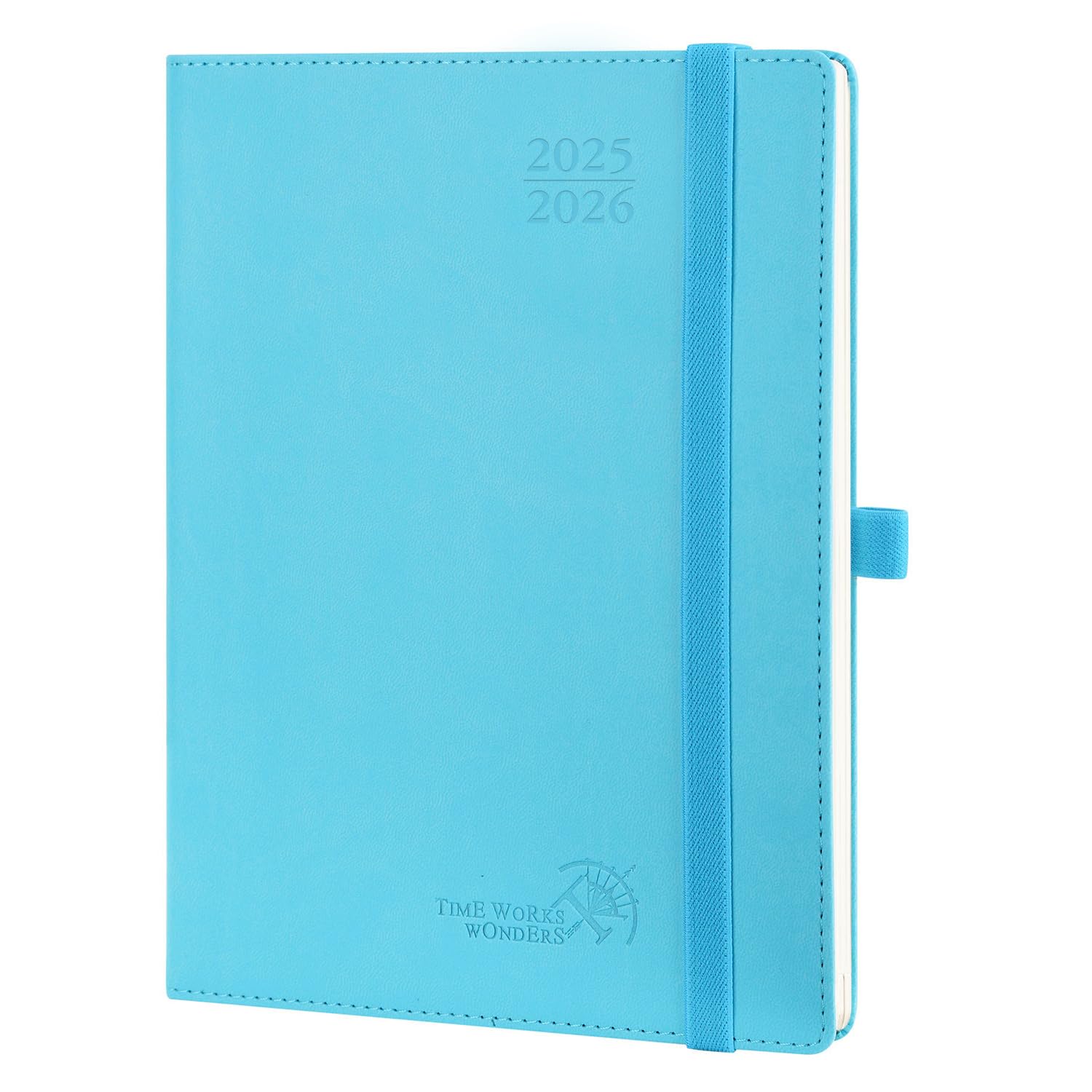 POPRUN Planner 2025-2026 (Medium - 6.5'' x 8.5'') Academic Weekly Calendar (July 2025 - June 2026) with Hourly Time Slots, Monthly Tabs, 100GSM Thick