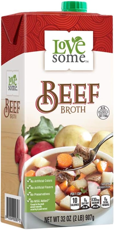 LoveSome Beef Broth, 32 Fluid Ounce