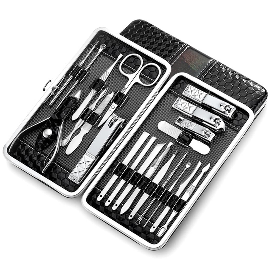 Stainless Steel Manicure Set Professional Nail Clipper Kit Pedicure Tools Nails Toe for Toe Finger Care E