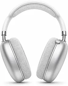 Fone de Ouvido Bluetooth 6.0, Over Ear com Redução de Ruído, Drivers 40mm, Microfone para Chamadas, Bateria até 90h, Headphone Sem Fio - Premium (Prata)