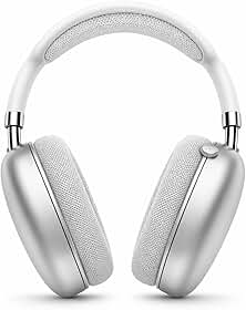 Fone de Ouvido Bluetooth 6.0, Over Ear com Redução de Ruído, Drivers 40mm, Microfone para Chamadas, Bateria até 90h, Headphone Sem Fio - Premium (Prata)
