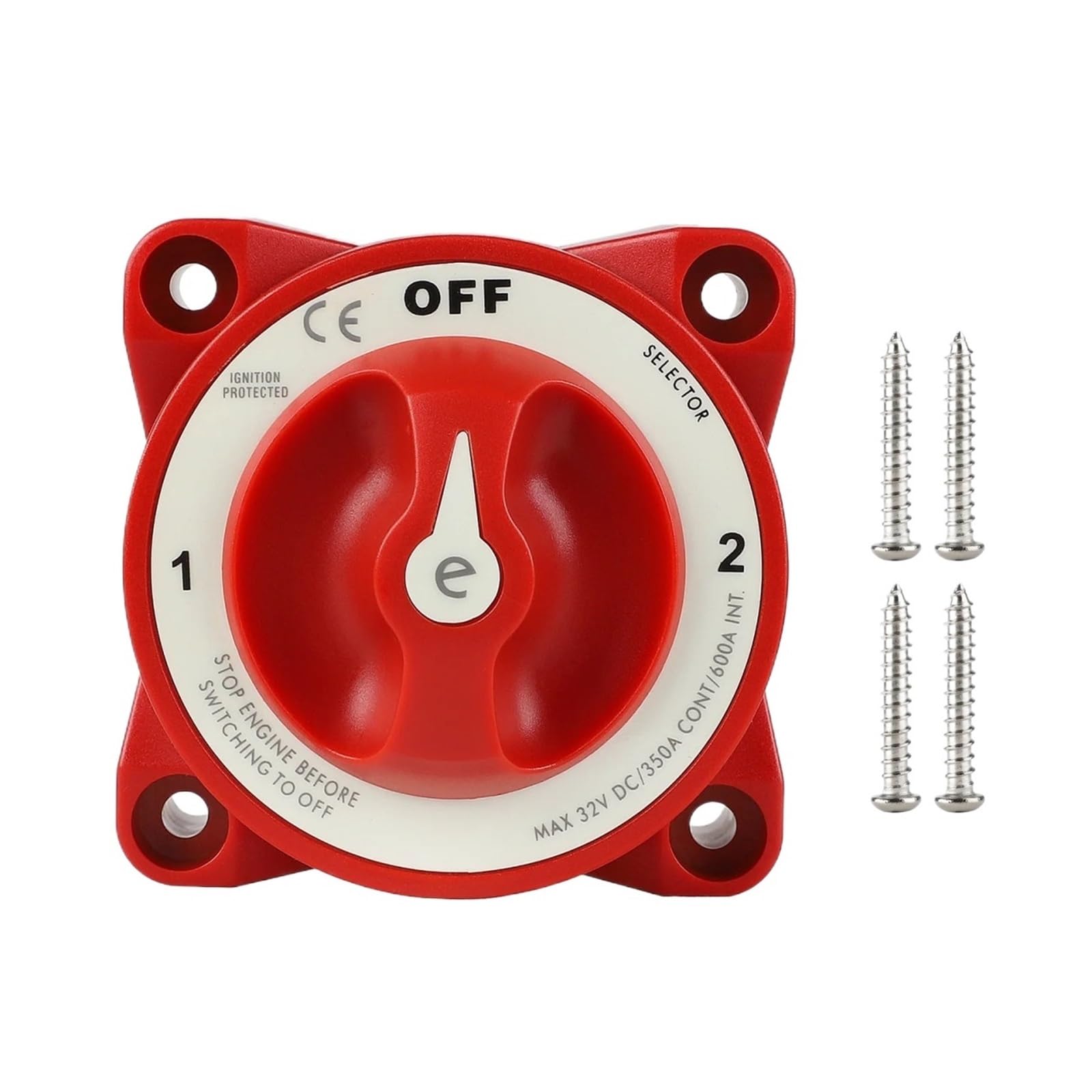 Isolatore con interruttore rotante a doppia disconnessione protetto dall'accensione 32V 350A