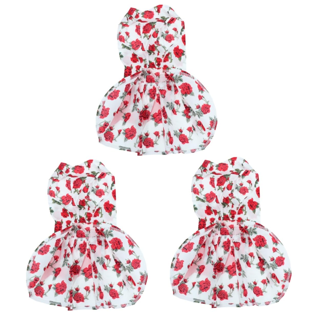 Vêtements pour animaux POPETPOP robe de cérémonie blanche à fleurs pour promenade de petit chien