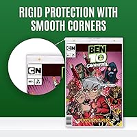 Vista 6 de 1 pieza actual moderno regular soporte de caja de exhibición de cómics tamaño plateado Protector magnético de cómics Esquinas de diamante