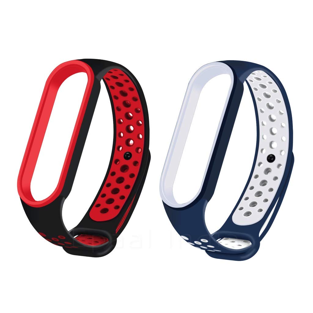 Epaal® Straps for Mi Band 5 Sports Silicone Replacement Strap Wristband Compatible with Mi Band 5 (Combo: Red + Blue) (B08Z34P2PR) Amazon Price History, Amazon Price Tracker