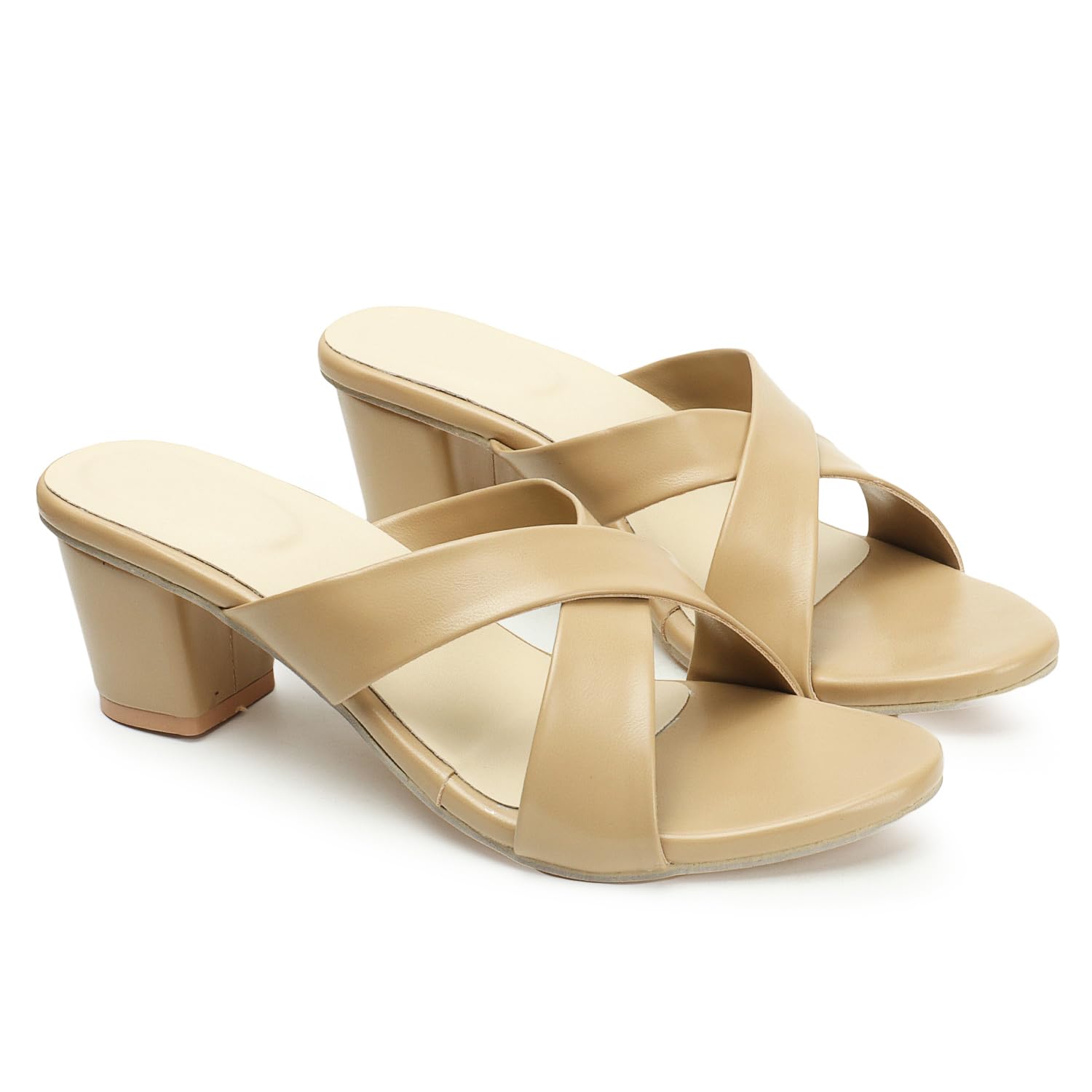 Aviva style Womens Block Heel Sandal | Trendy Womens Sandal | Trendy Block Heel Sandals for Women | Daily Use Branded & Stylish Slippers (Article-269-Beige-5) (B0CRYZLQZT) Amazon Price History, Amazon Price Tracker