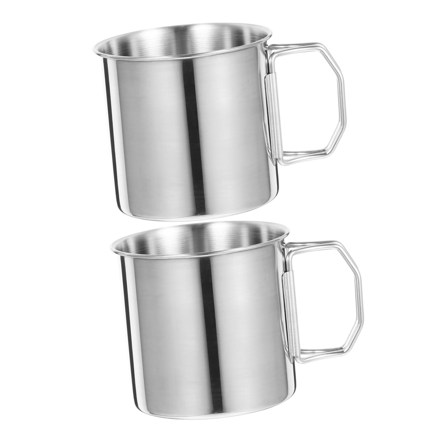 Toddmomy 3 ensembles Gobelet Pliable En Acier Inoxydable 304 Pour Le Camping Les Voyages Le Thé Le Café L'Extérieur 2 pièces * 3