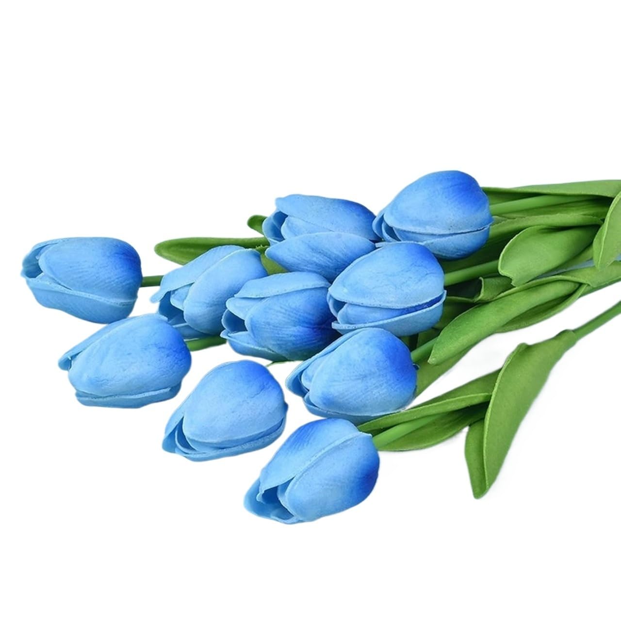 SBJKLYRN Simulated flowers, 10 Pcs/lot Tulip Artificial Flower Fake Flower Bouquet for Wedding...