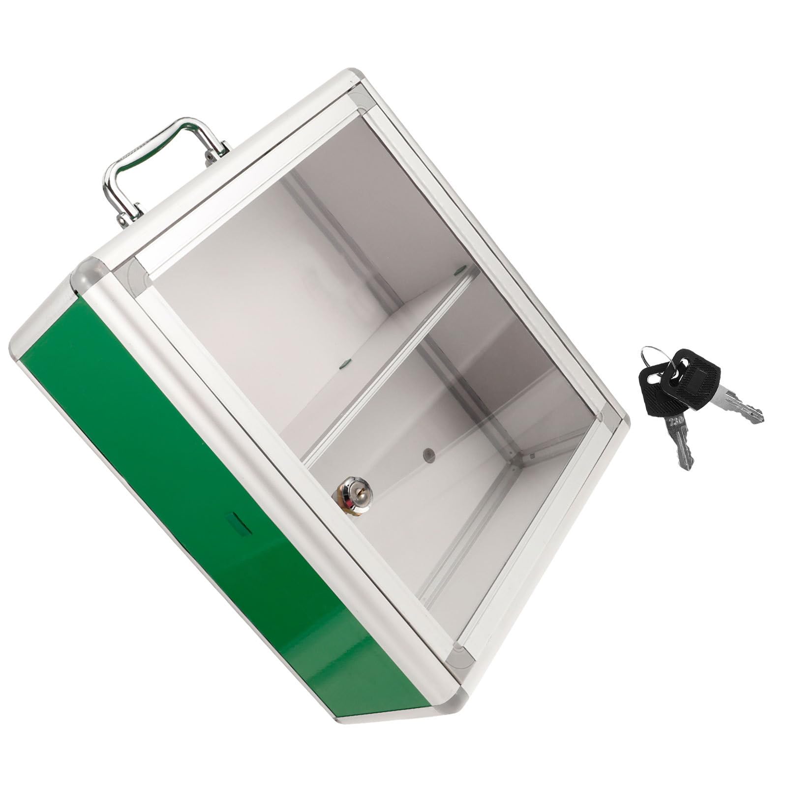 Botiquín para Colgar Pared Gran Capacidad Diseño Ahorrador de Espacio de Primeros Auxilios y Puerta Transparente de Acrílico para Uso en Coche o Casillero