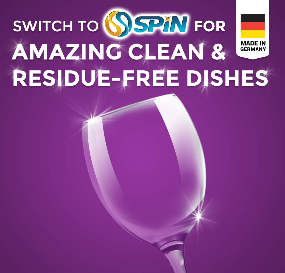 SPIN DIAMOND Dishwasher Detergent Tablets, 42 TABS, Extra Power/Extra