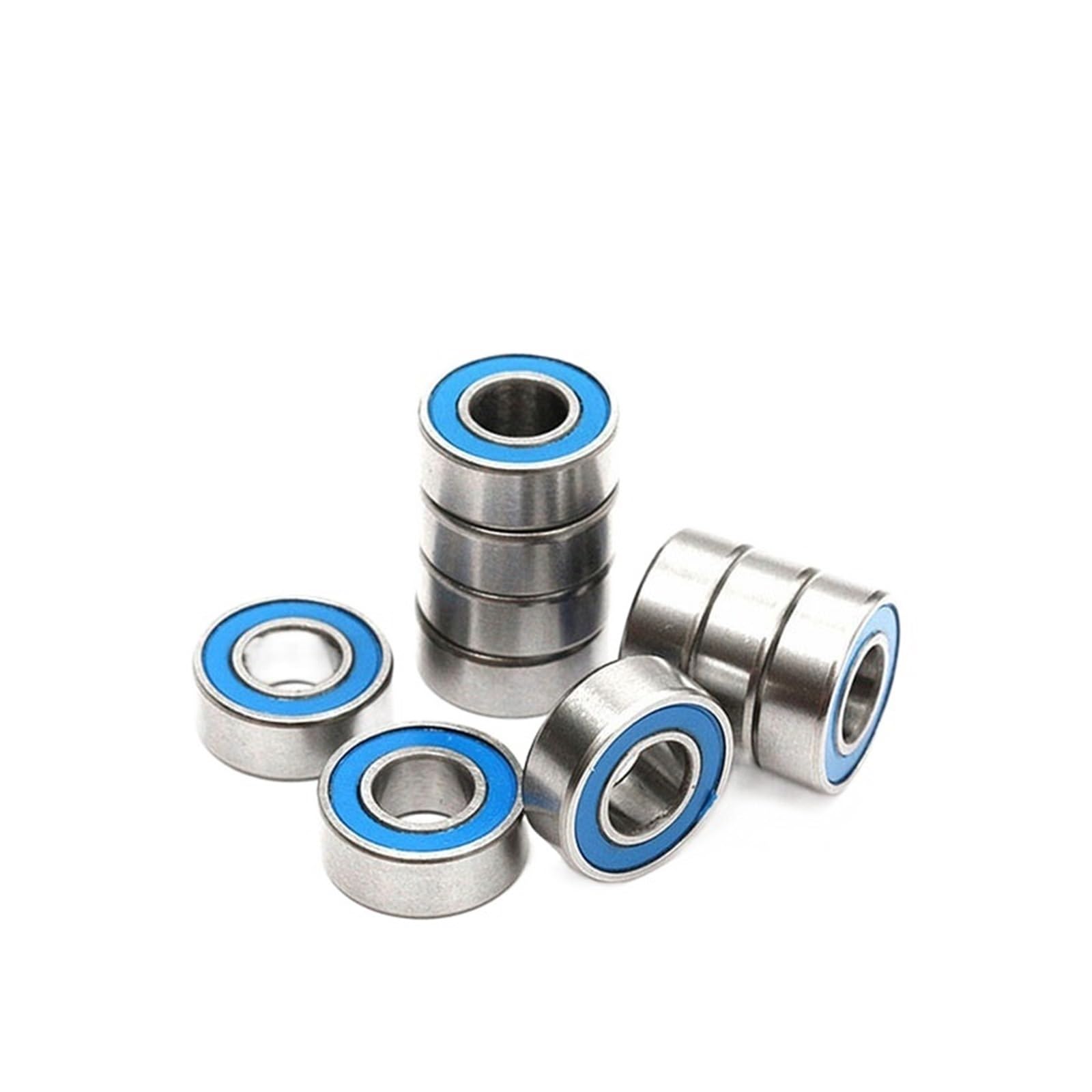 VSPPJYFG Bimetal Seal Shield Micro deep Groove Bearing 10PCS MR85-2RS 5x8x2.5mm Blue Rubber Sealed Miniature Deep Groove Ball Bearings