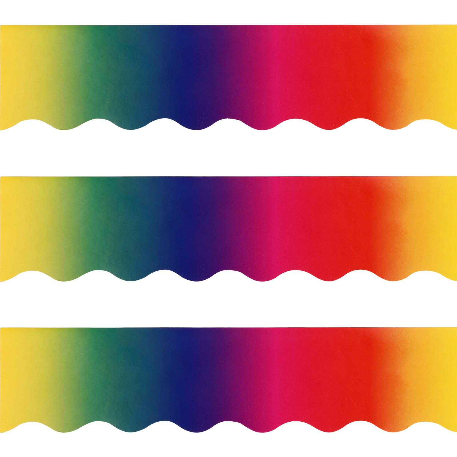 Buy 70 Pcs Rainbow Bulletin Board Border,Adhesive Bulletin Board Border