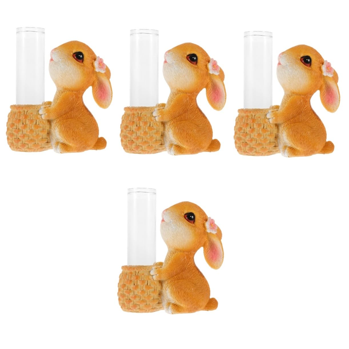 Statues de pot de fleurs résine coloré lapin pour redonner vie à vos plantes vertes
