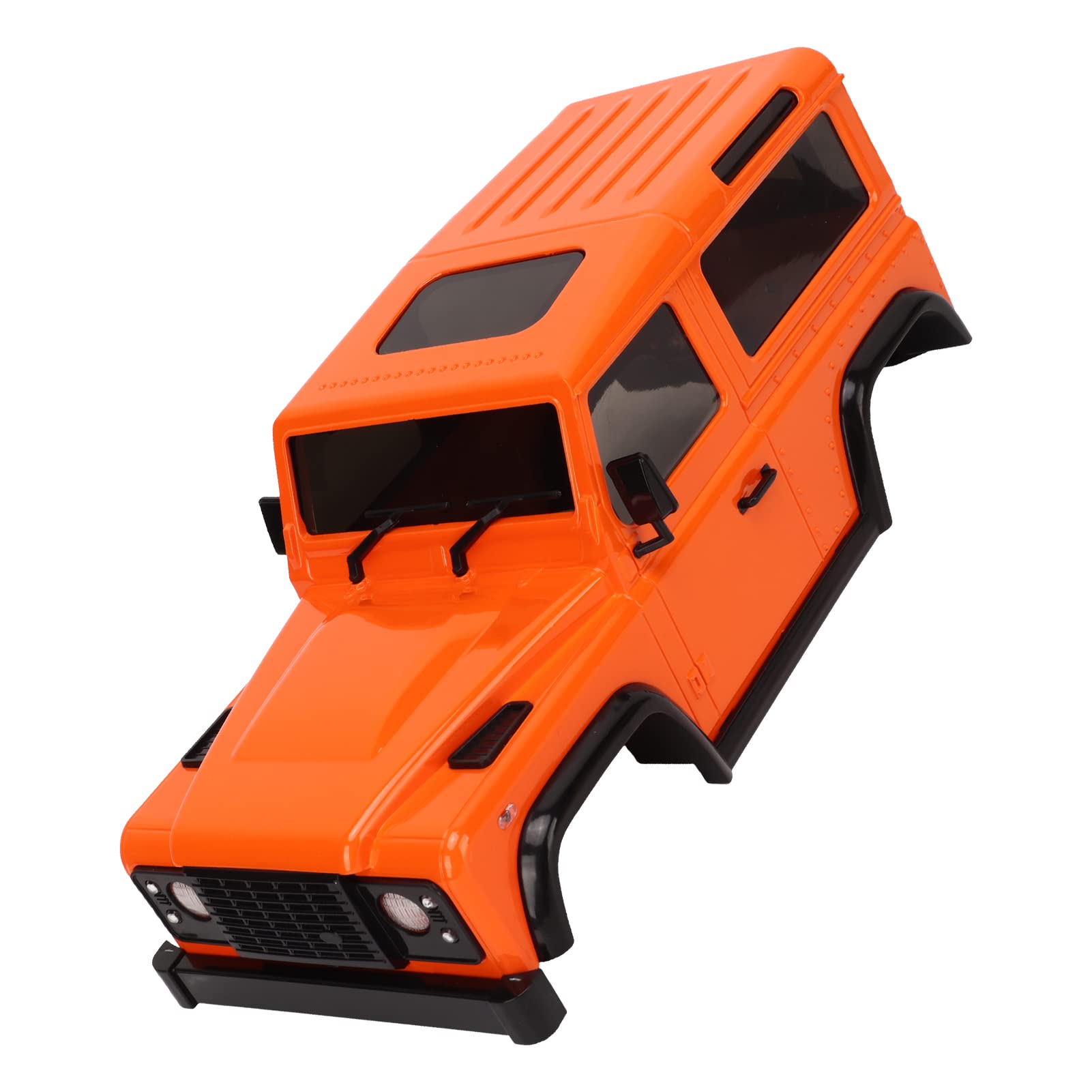 Karoseria samochodu RC Twardy plastik ABS Wytrzymały rozstaw osi 144 mm Części zamienne do samochodów Jimny 1/16 RC i modeli Axial SCX24 JLU 1/24 z 4 korbowodami w zestawie (Pomarańczowy)