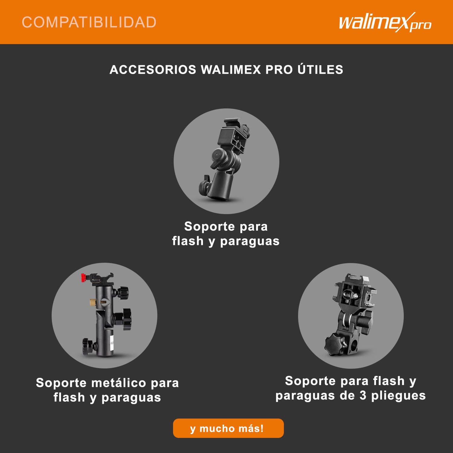 Walimex Pro - Paraguas 2 en 1 de 150 cm (Transparente y réflex), Blanco y Negro