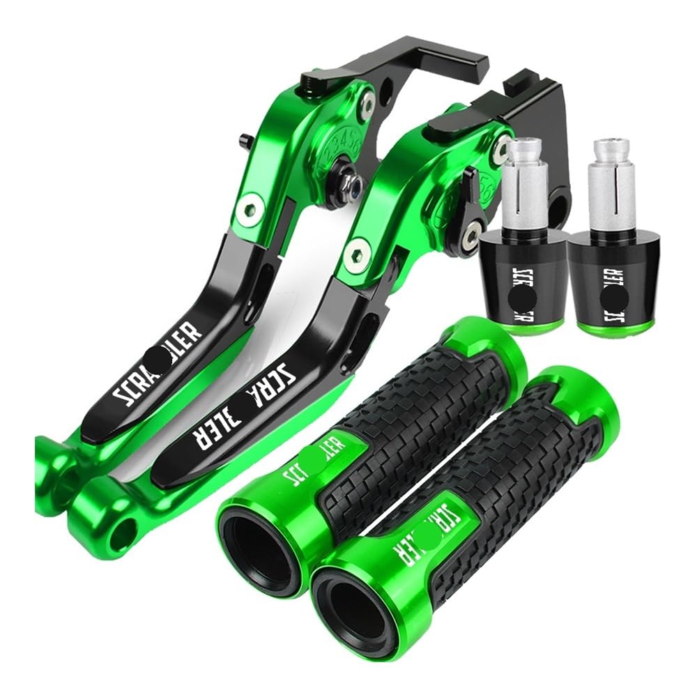 Motorcycle Brake Clutch Levers Motorcycle Adjustable Brake Clutch Levers Handlebar Grips Ends FOR Du&cati 1100 SPECIAL 2018 2019(Green)