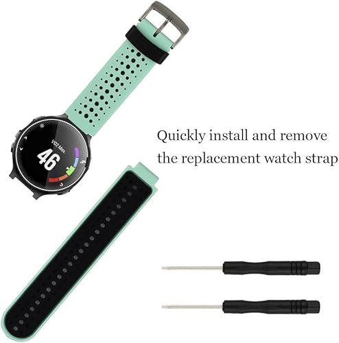 Miniatura 19 de For Garmin Forerunner 735XT/220/230/235/235 Lite/620/630 Silicone Replacement Wrist Watch Accessory Band Strap for Garmin Forerunner 235 Smartwatch