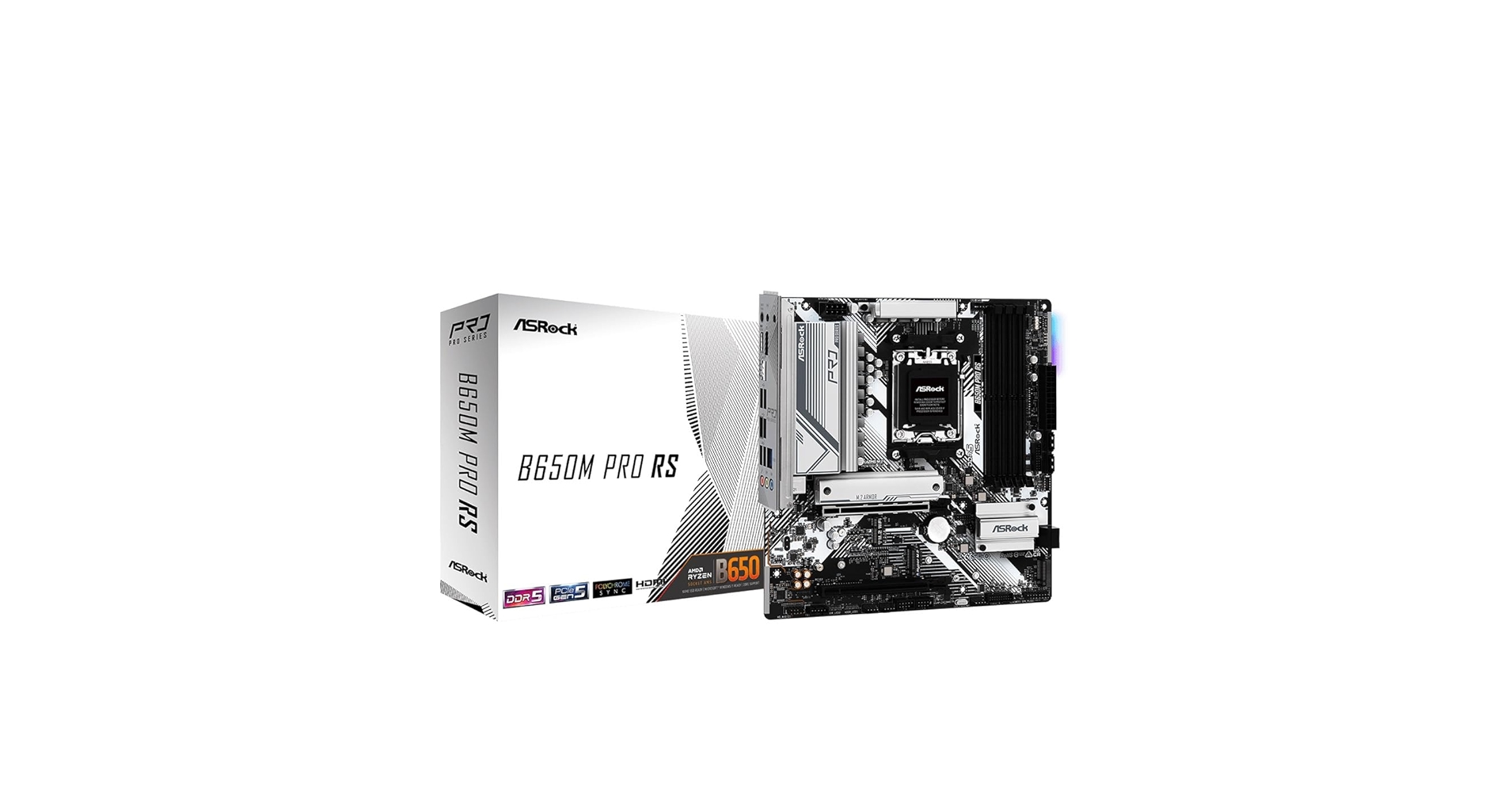 ASRock B650M PRO RS AM5 マザーボード microATX ASRock B650M PRO RS AM5 AMD B650 SATA 6Gb/s Micro ATX
