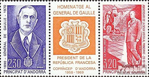 Andorra - French Post 418-419 Band Of Three (complete.Edition.) New