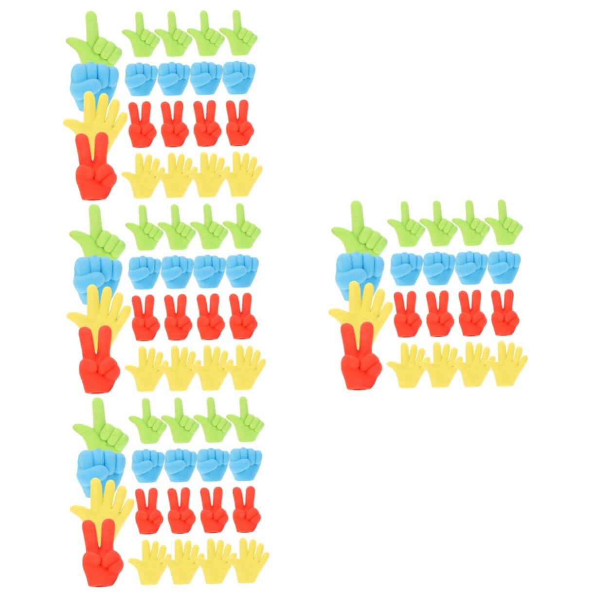 Tofficu 4 Sätze Radierstift-set Klebrige Hände Bandspender Mini Würfel Erasers for Radiergummi Kindergarten Radiergummis Geschmeidige Studenten Radiergummis 20 Stück * 4