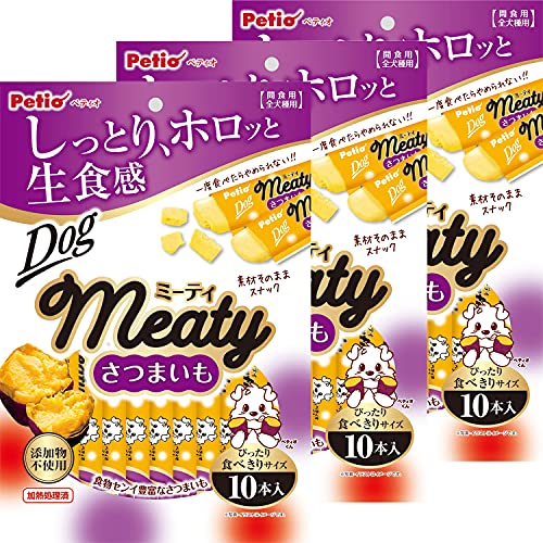 【Amazon.co.jp限定】 ペティオ (Petio) Meaty ミーティ さつまいも 10本入×3個