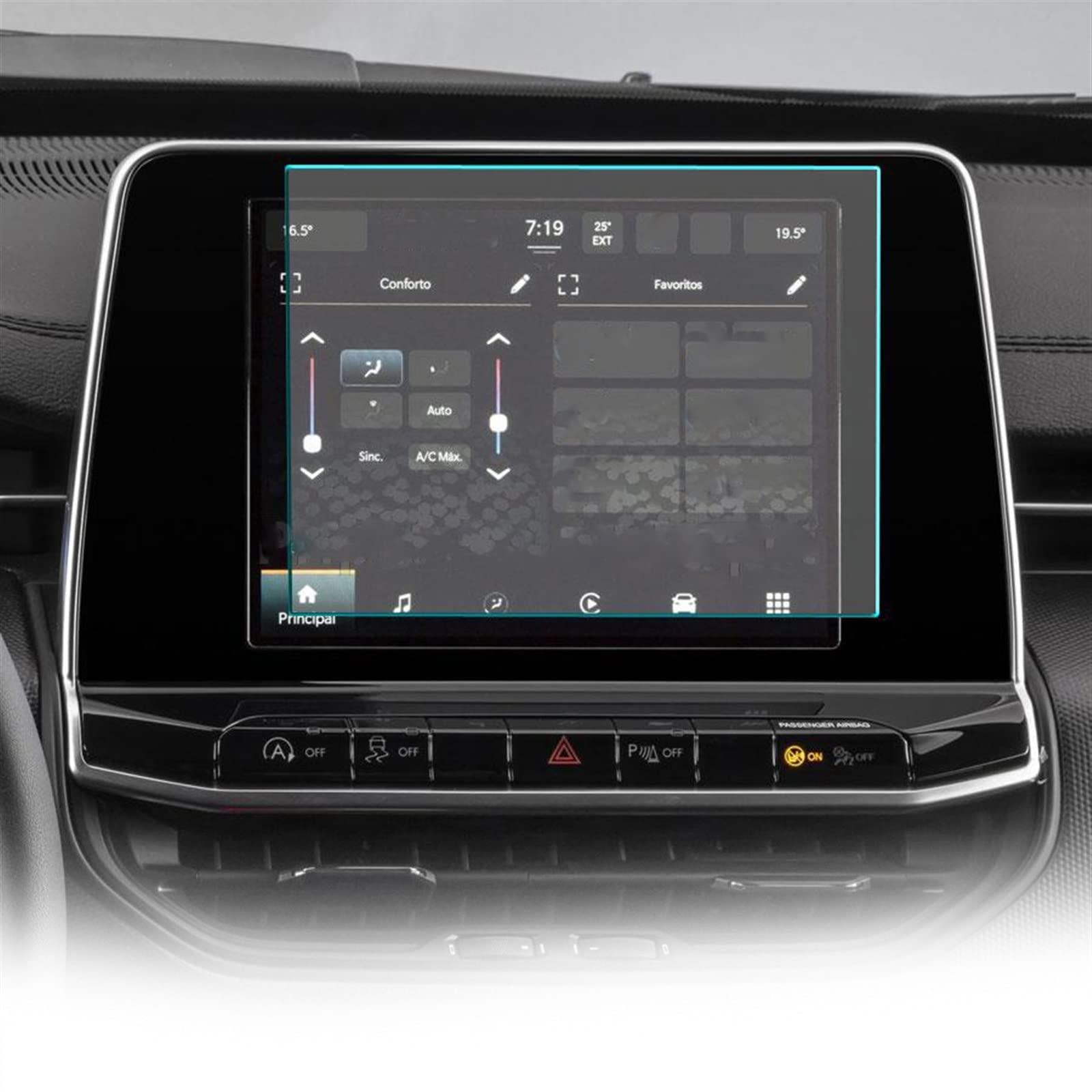 Écran verre trempé Compass 2021 protection GPS 8.4 pouces