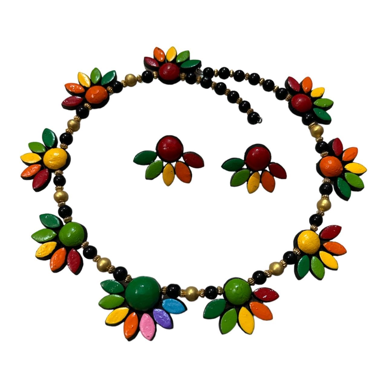 Necklace Set for Women and Girls, Handmade Terracotta Jewelry, Handmade Necklace earring Set for Daily Use, Occasion