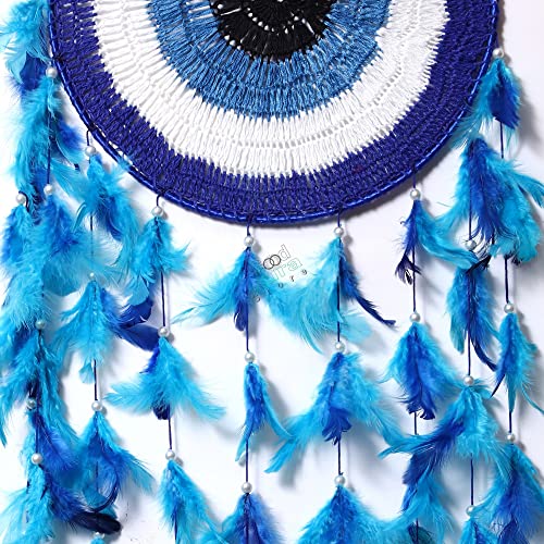 Image of Dream Catcher with Light Wall Hanging, Feather Home Decor for Bedroom, Kids Room, Living Room, Balcony & Cafe Decoration, Gift Item (Multicolor 1)