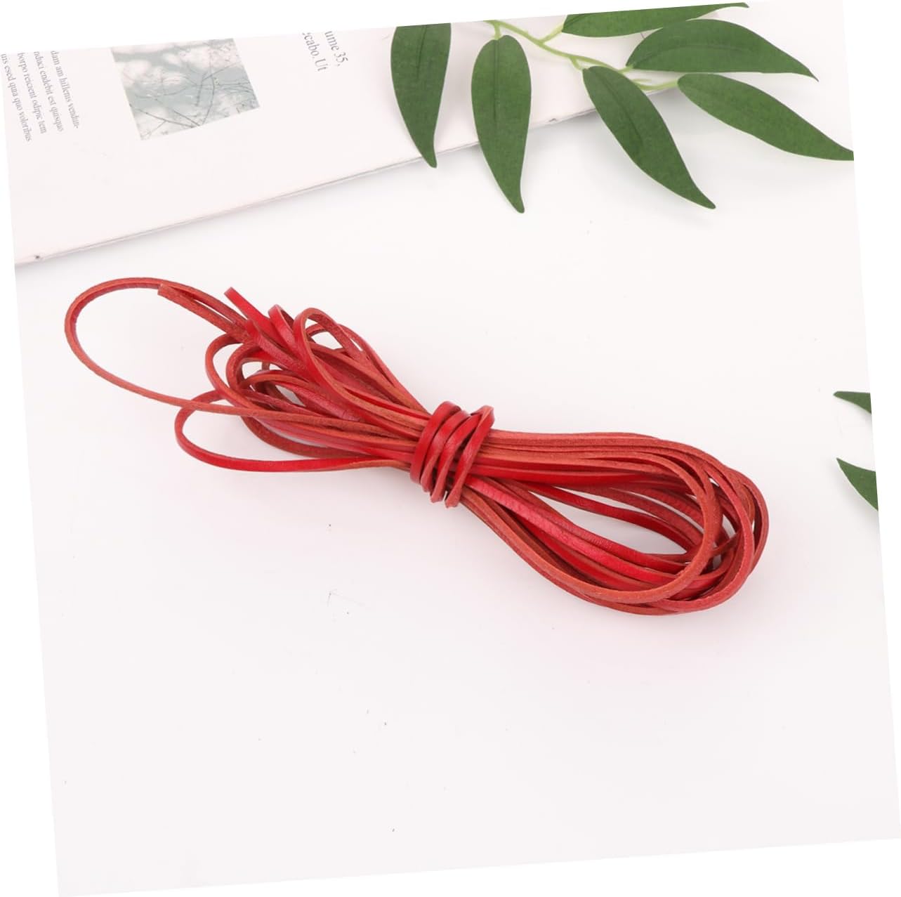 Cowhide Leather Cord DIY Jewelry Supplies Elastic Bracelet Necklace Making String Beads