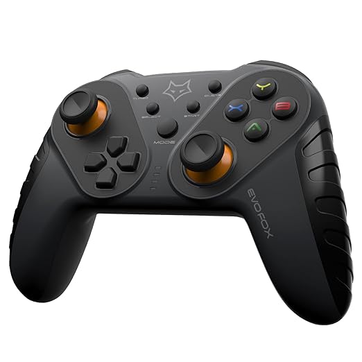 EvoFox Elite Ops Wireless Gamepad for Google TV and Android TV 8+ Hours of Play Time Zero