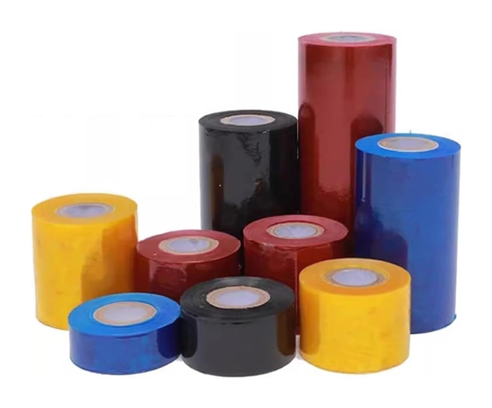 Película estirable de PE | Sellado de injerto multicolor de 2-15 cm x 150 m, 2 piezas: for embalaje(White,15cmx150m 2pcs)