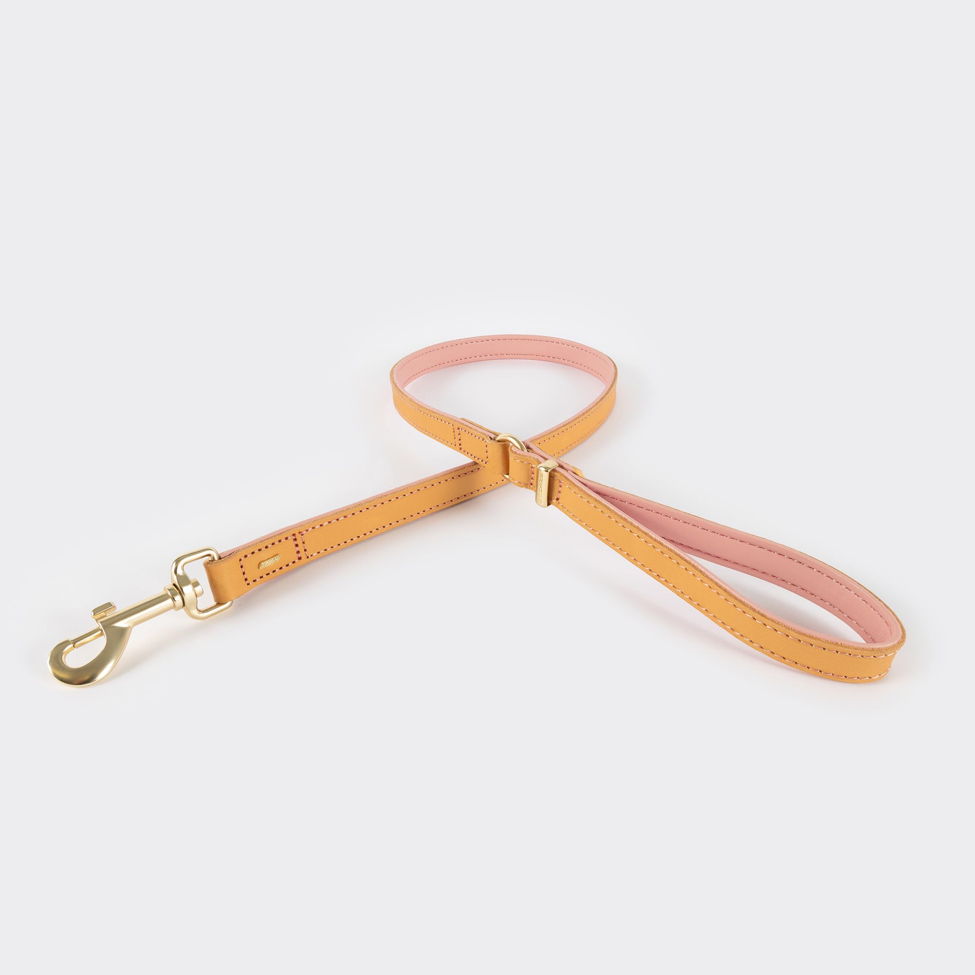 EZYDOG Oxford Leather Dog Lead, Blush, Regular