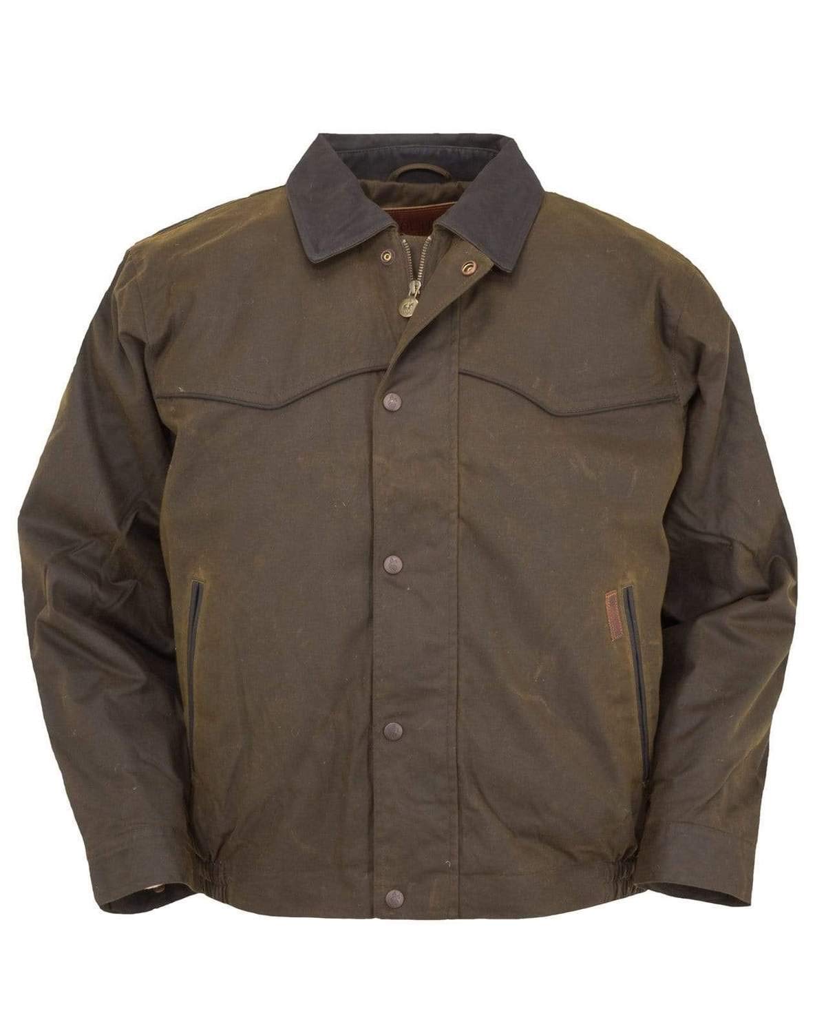 mens Men's 2149 Trailblazer Waterproof Breathable Fleece Lined Cotton Oilskin Western Jacket