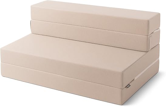 Valeria Folding Bed Sofa Double Beige Double