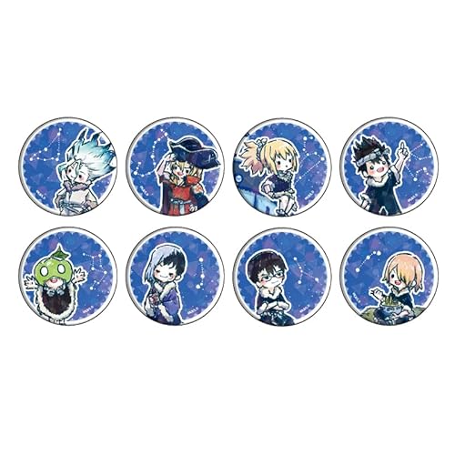 Dr.STONE 01 グラフアートイラスト ホログラム缶バッジ[65mm] 8個入りBOX