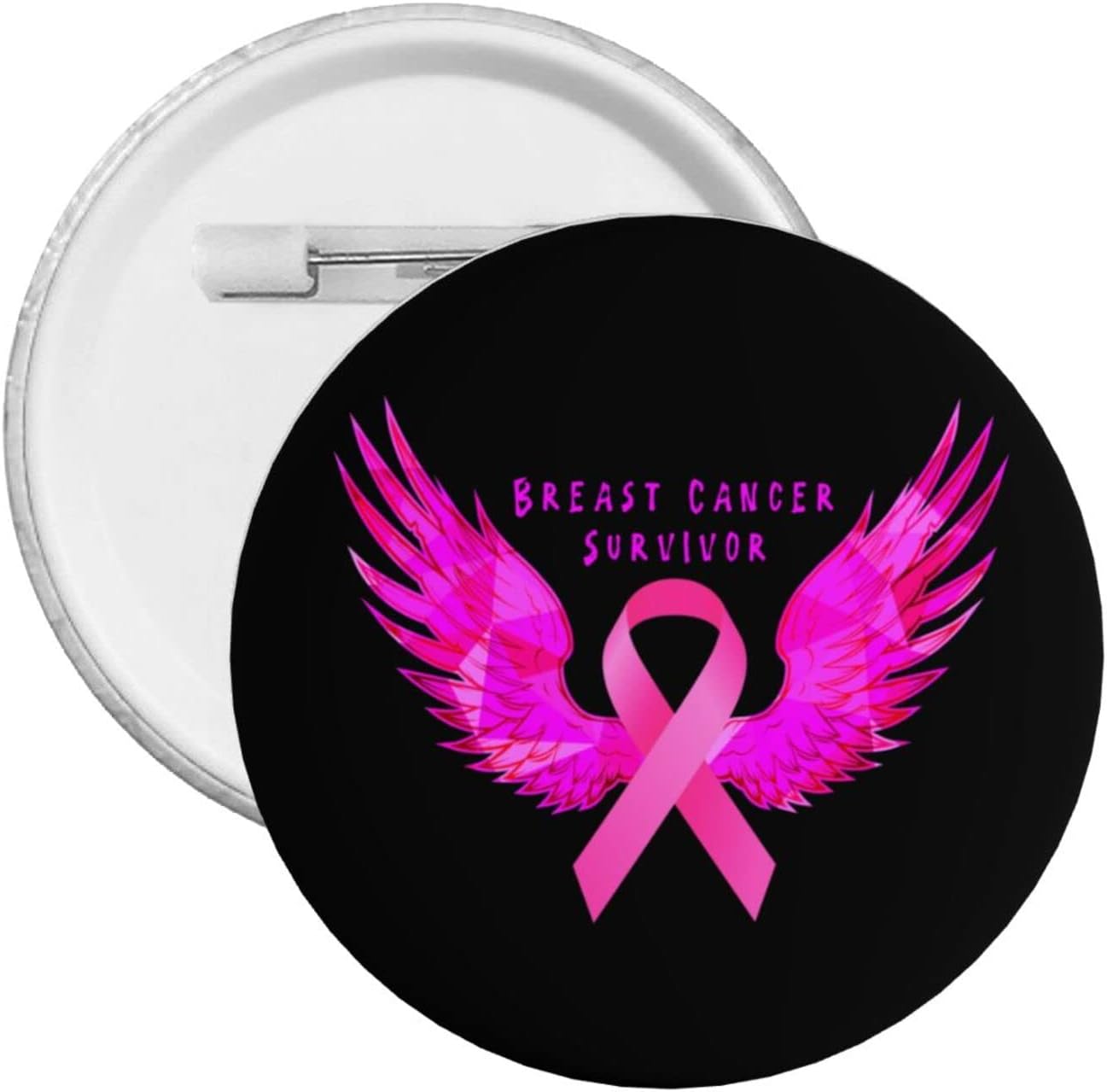 Breast Cancer Survivor Pin Badge Personalized Round Pins