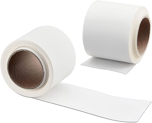 P&P CHEF - Rollo de papel pergamino para hornear, paquete de 2, 1.85 pulgadas x 111.5 pies, revestimiento lateral blanco antiadherente para