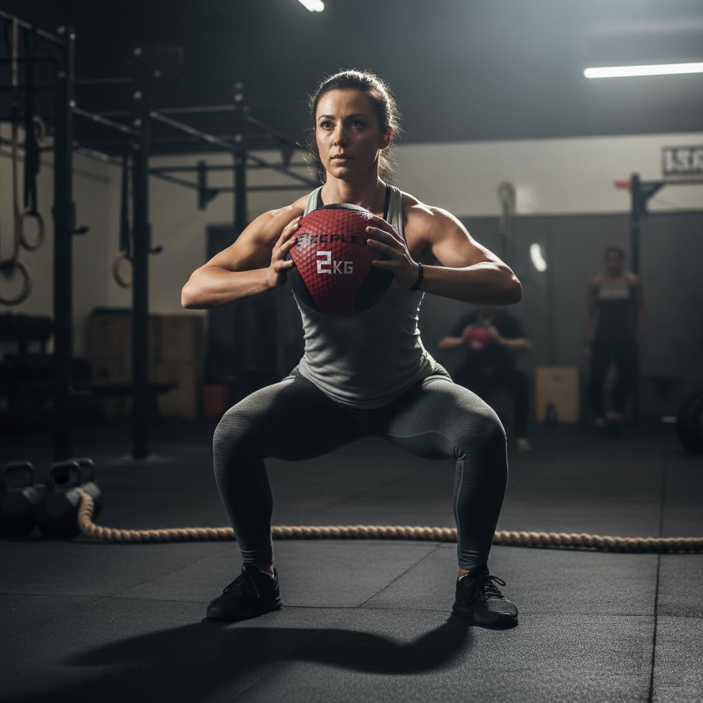 Slam Ball Rebote – de 1 kg a 10 kg Potencia Tus Rutinas con Este Balon Peso ReboteBalón Pro 3kg Balón Antideslizante para Levantamiento y balón Medicinal con Bote