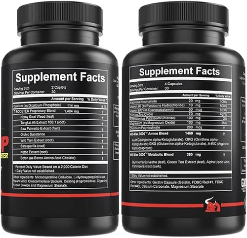Mantfup Dynamismlabs T Booster And No Bundle - Test Booster And Nitric Oxide (2 Bottles) #TOP3