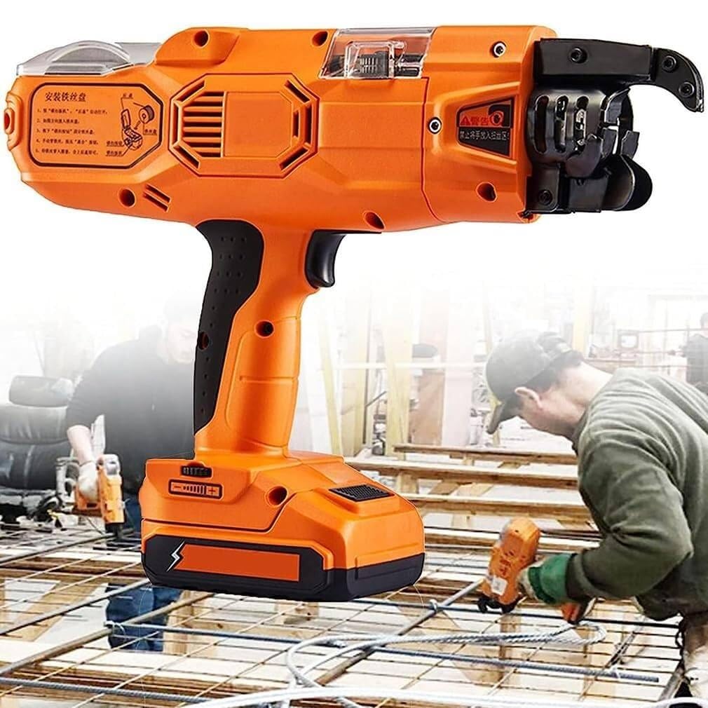 Yoiutrgdk 35Mm Automatic Rebar Tie Gun Electric Tying Machine Handheld Tool(35Mm)