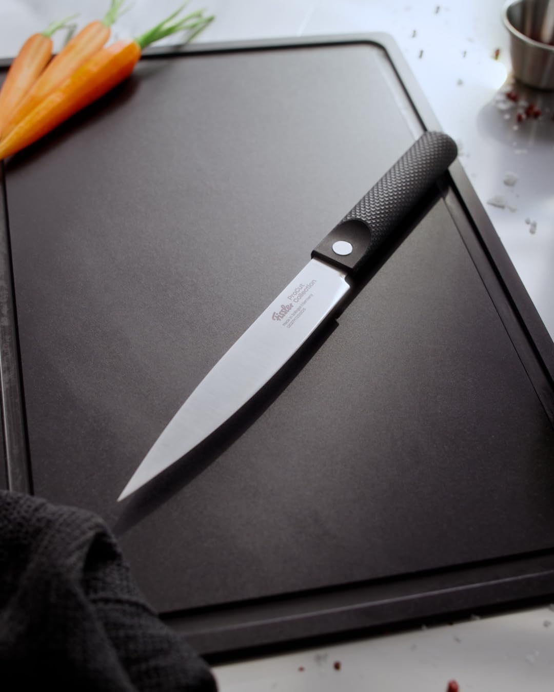 Fissler Procut/Premium-Fleischmesser (18 cm) extrem scharfes Tranchier-Messer,handgeschliffene Edelstahlklinge, Made in Germany, Spick & Garniermesser, ergonomisch